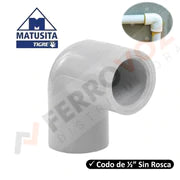 CODO AGUA 1/2 S/R "PESADO"