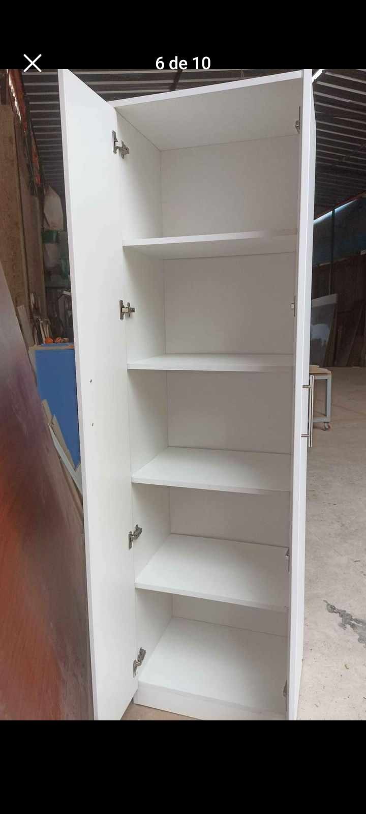 LIBRERO CON PUERTA MELAMINE 1.80 x 60 x 40