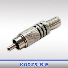 CONCECTOR PLUG RCA MACHO METAL