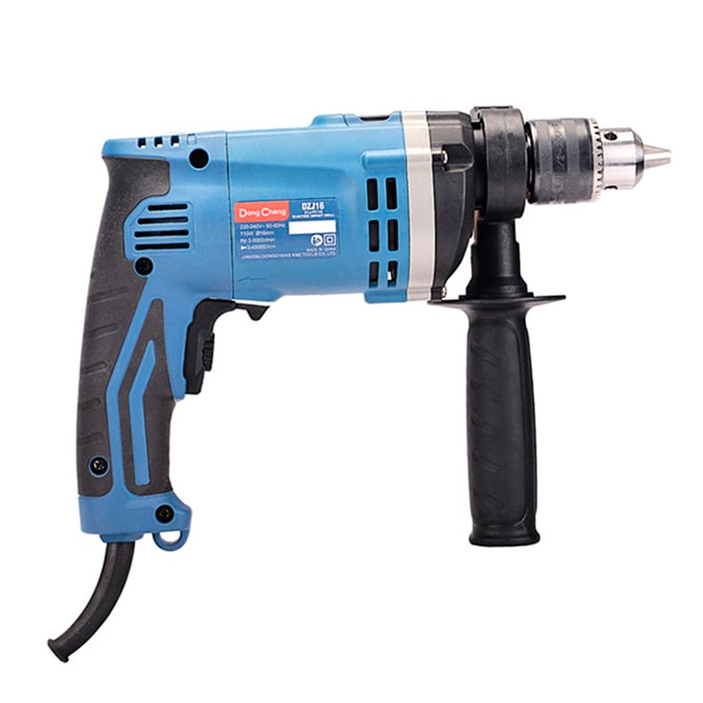 Taladro Percutor Eléctrico Profesional 1/2" 710w 3000rpm 45000ipm DONGCHENG