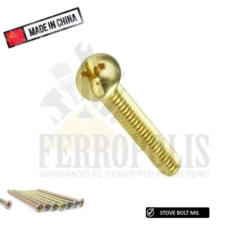 STOVE BOLT MILIMETRICO M5 x 15 (X UNIDAD)