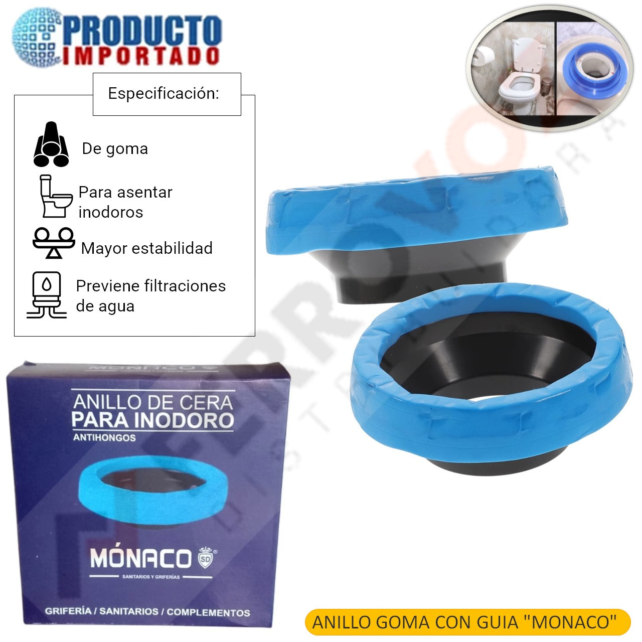 ANILLO GOMA CON GUIA "MONOCO"
