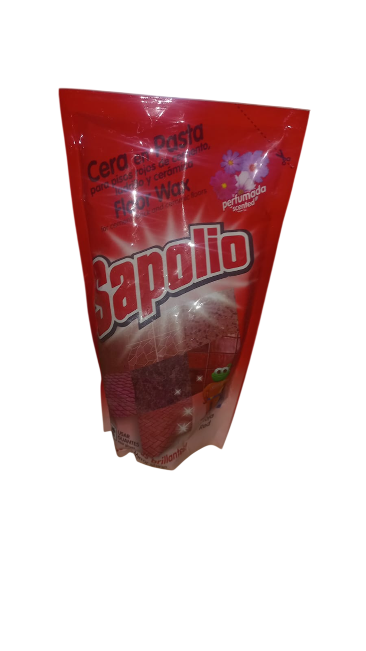 CERA PASTA ROJO "SAPOLIO"