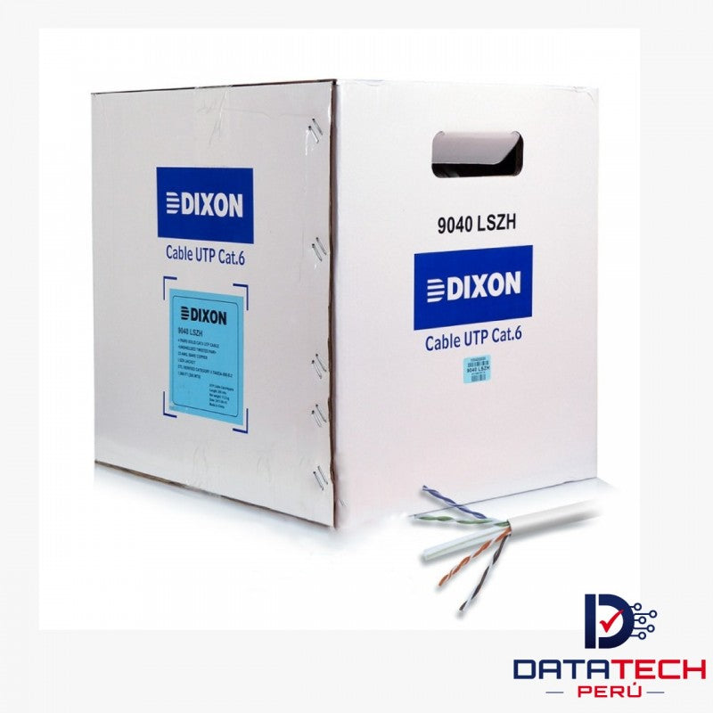 CABLE UTP DIXON CCA CAT 5E 4P X 23AWG GRIS