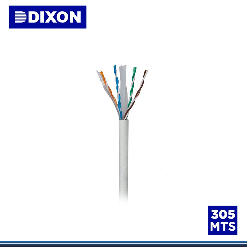 CABLE INTERNET UTP CCA CAT 6E 4P X 23AWG "DIXON"( X METRO)