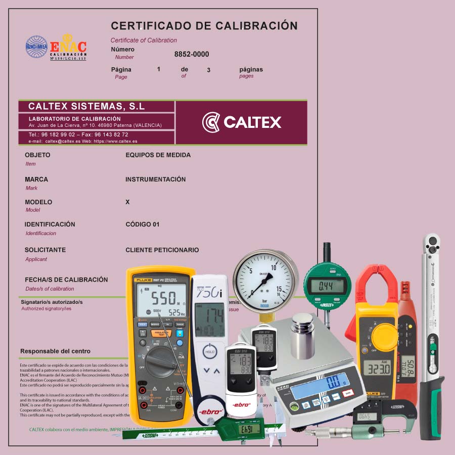 CALIBRACION P/EQUIPO METRICO EVALUA