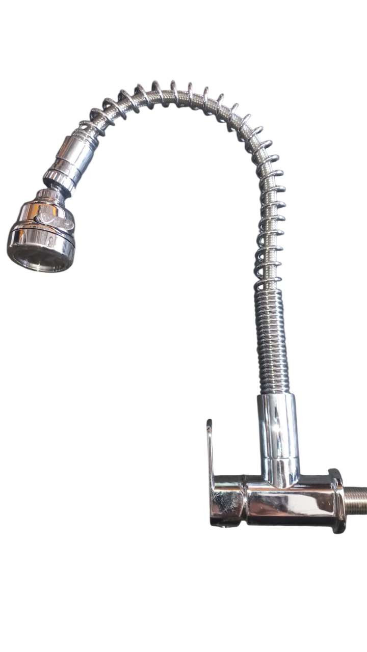 CAÑO COCINA CORRUGADO MESA GRIS "SEVILLA"