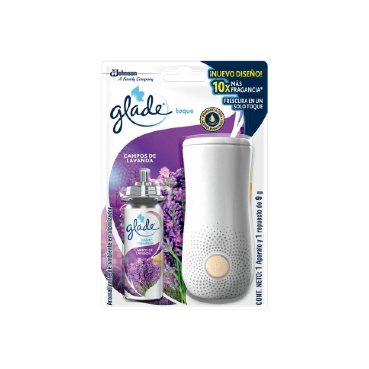 PULSO C/REPUESTO LAVANDA "GLADE" 9GR