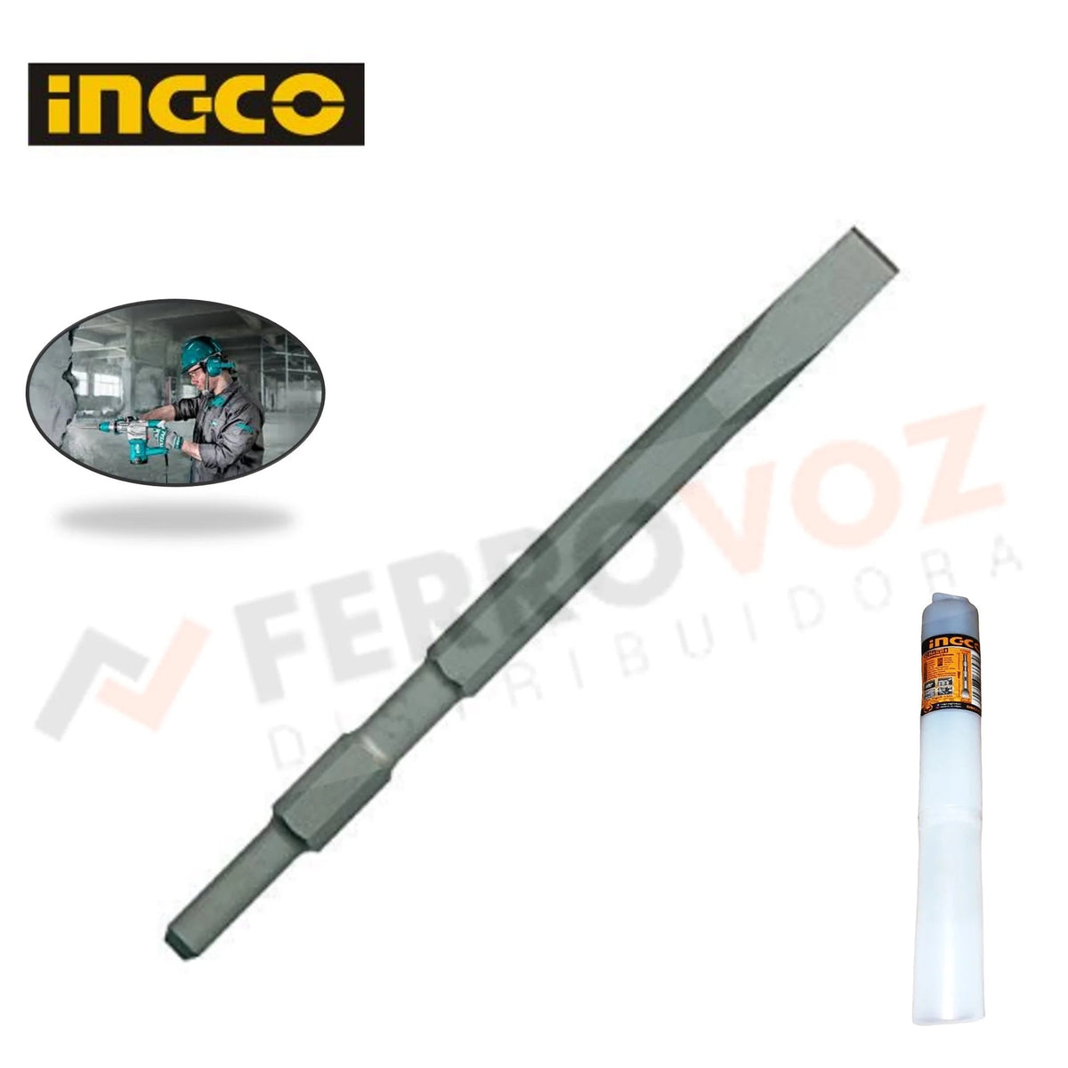 CINCEL PUNTA HEXAGONAL 17 X 280MM