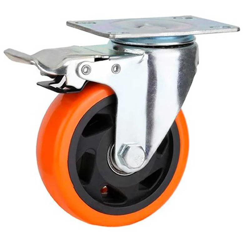 GARRUCHA MOVIL PLATAFORMA FRENO PESADO 5" 300KG ANDAMIO