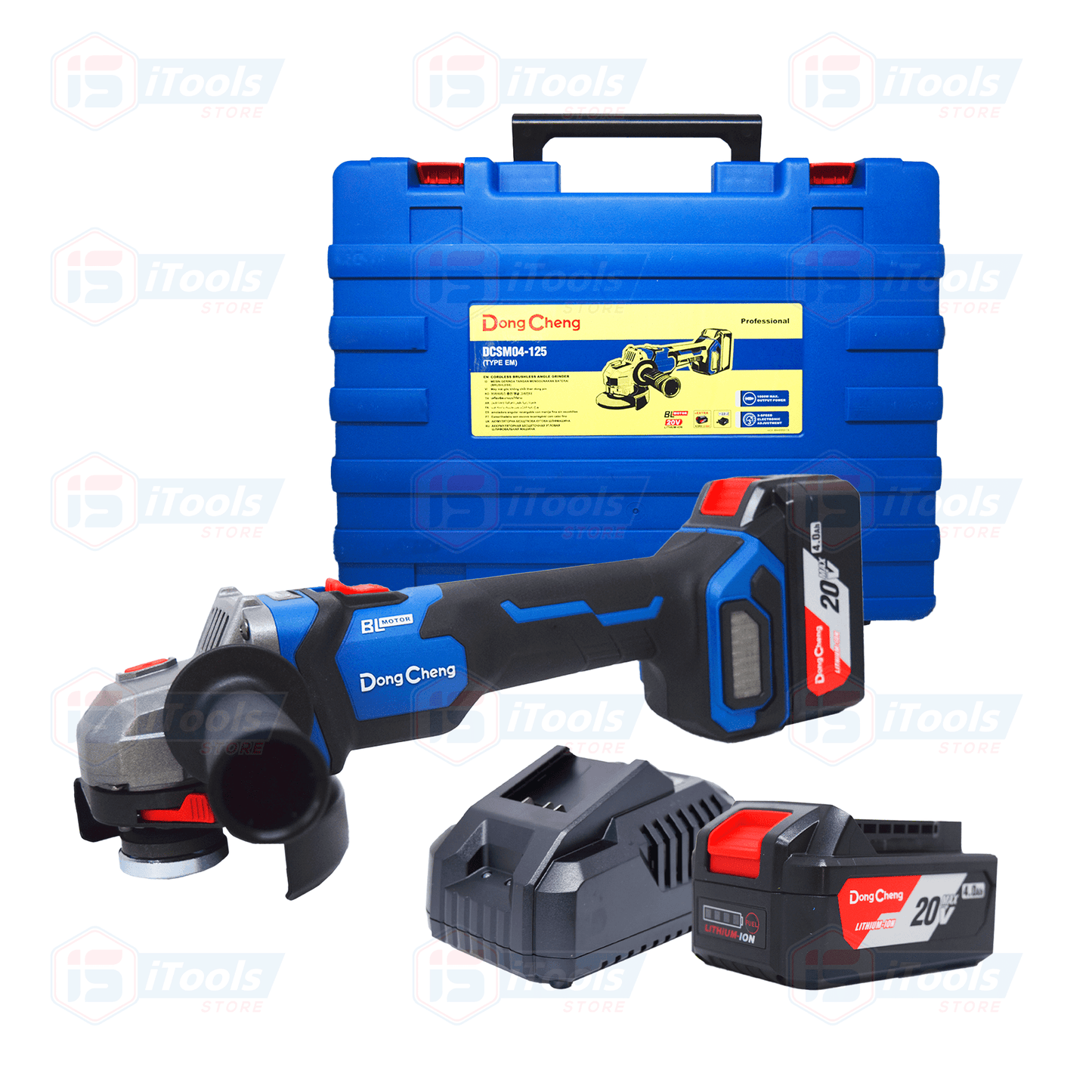 AMOLADORA INALAMBRICA 125mm 20v/4 Ah DC DONGCHENG