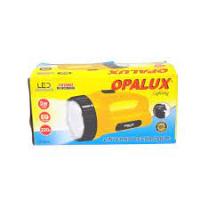LINTERNA LED 5W RECARGABLE AMARILLO "OPALUX"