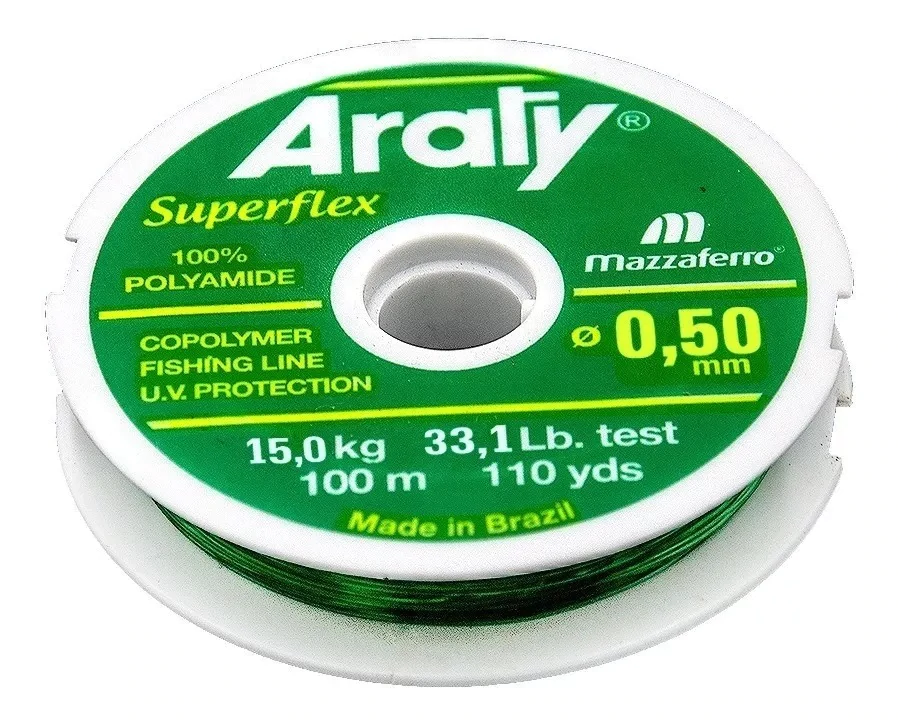 HILO PESCAR NYLON VERDE #50 "ARALY"