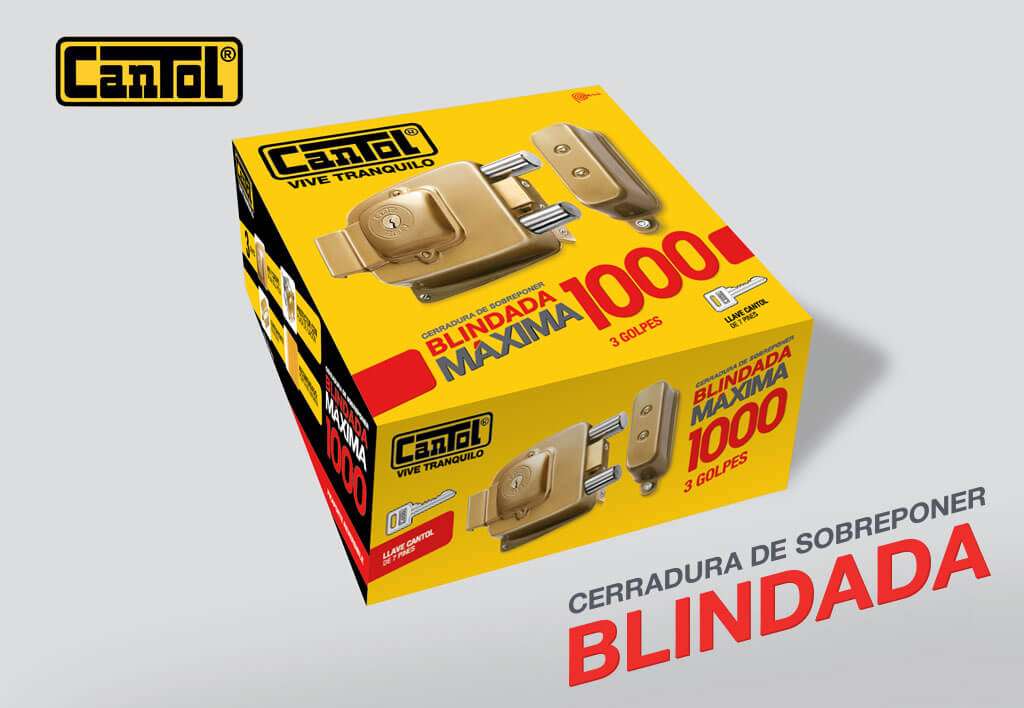 CHAPA "CANTOL" 3 GOLPES #1000