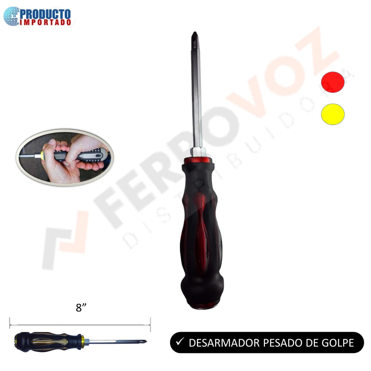 DESARMADOR MIXTO REVERSIBLE USO RUDO
