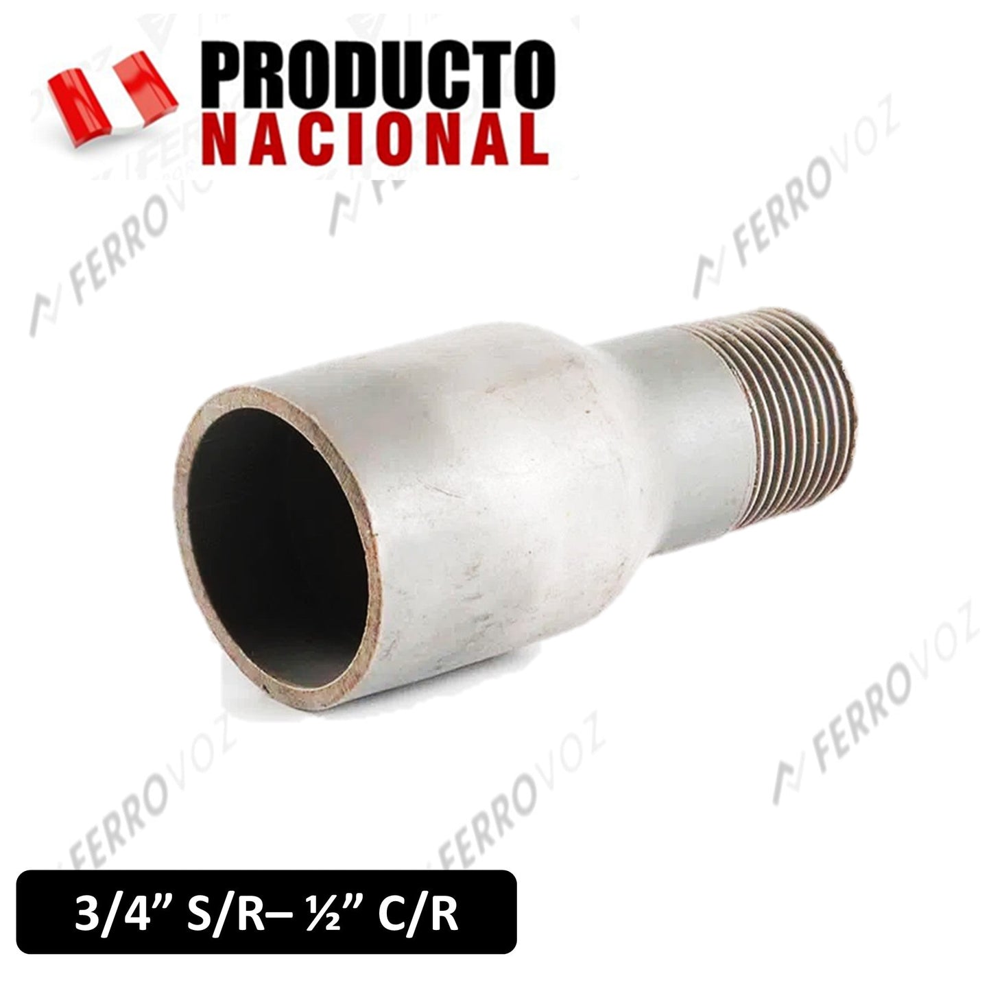 REDUCCION AGUA PVC 3/4" S/R - 1/2" R/E