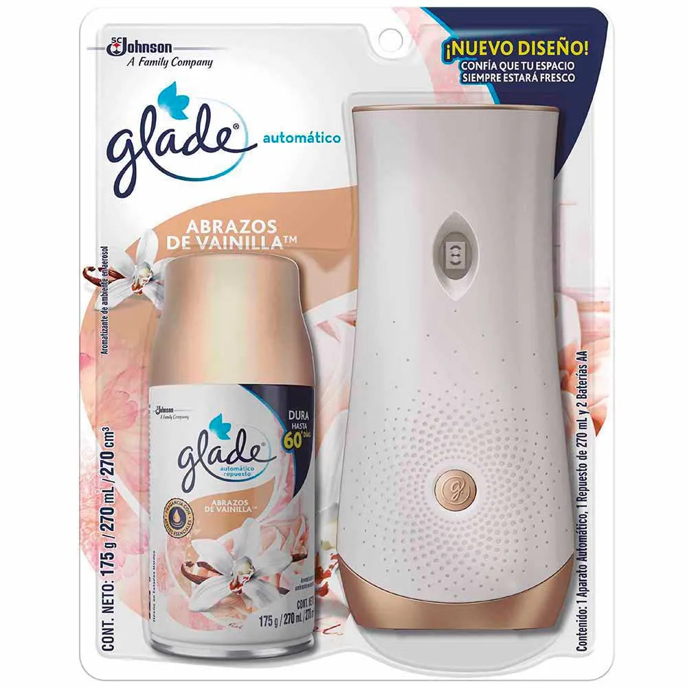GLADE TOQUE GRANDE C/REPUESTO VAINILLA