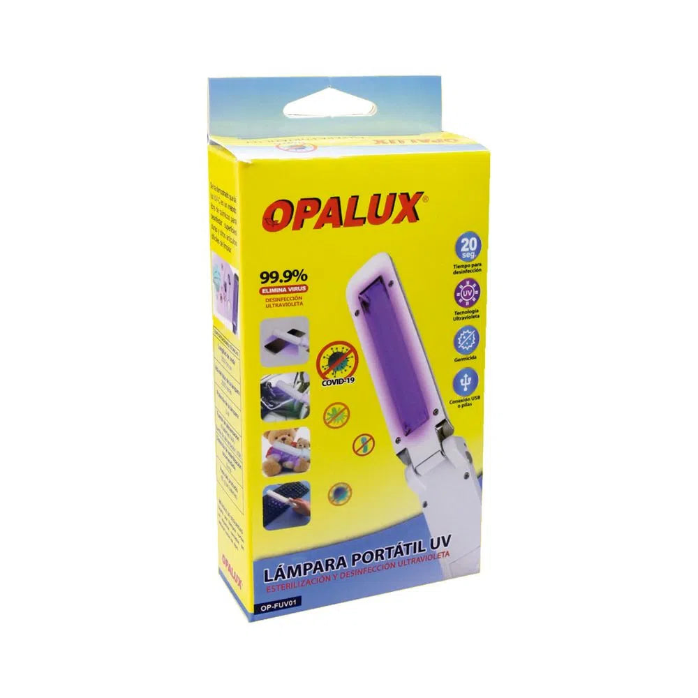 LAMPARA PORTATIL GERMICIDA UV "OPALUX"