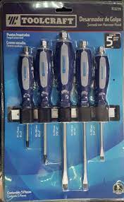 JUEGO DESARMADOR DE GOLPE M/BIMATERIAL( X 5 pzs )