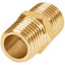 NIPLE BRONCE 1/4" "TRUPER"