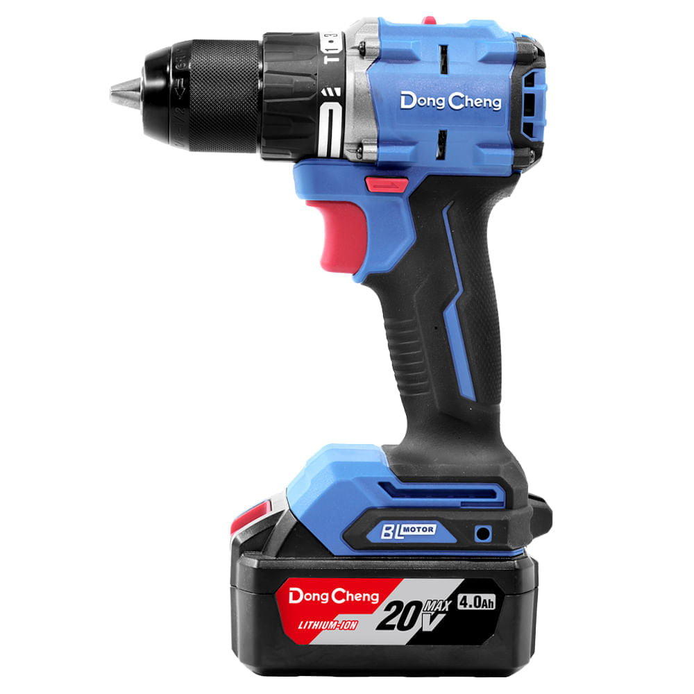 Taladro Atornillador Percutor Inalambrico 1/2″ 20V 60Nm 2Bat x 4Ah Brushless Dongcheng