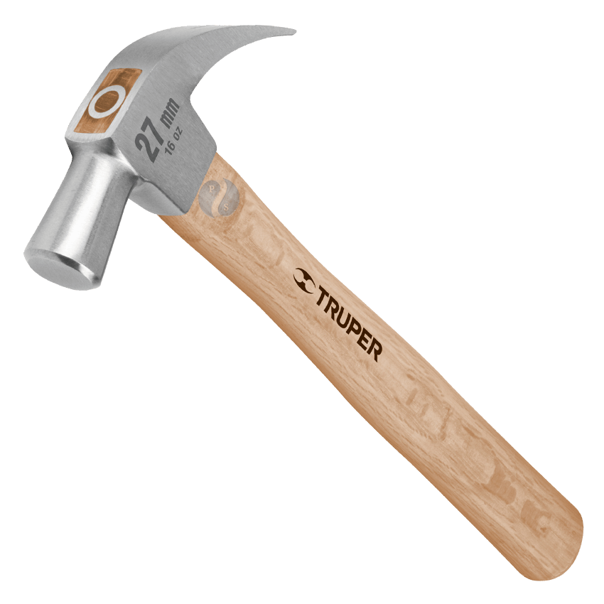 MARTILLO C/CONICA UÑA CURVA 27MM "TRUPER"
