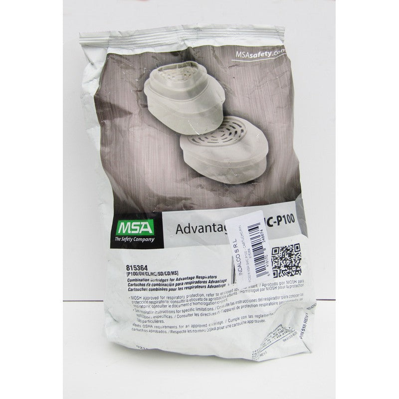 MASCARA RESPIRATORIA MEDIA CARA MSA ADVANTAGE 420 C/CARTUCHO "MSA"