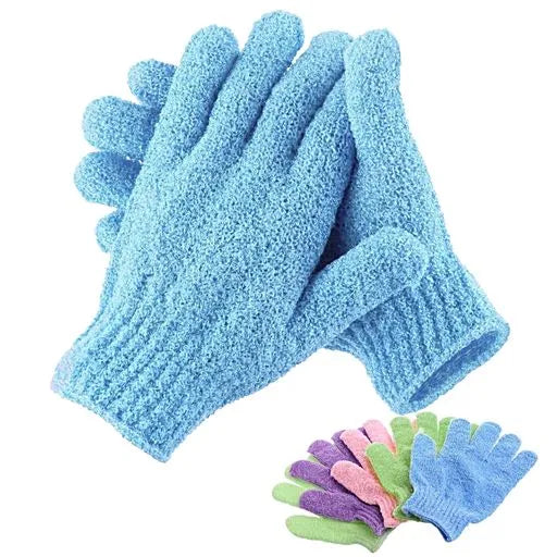 GUANTE BAÑO COLORES ( x par )