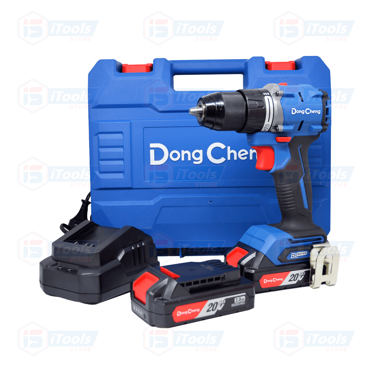Taladro atornillador percutor INALAMBRICO 20 V 60 Nm 2 a.h. DONGCHENG
