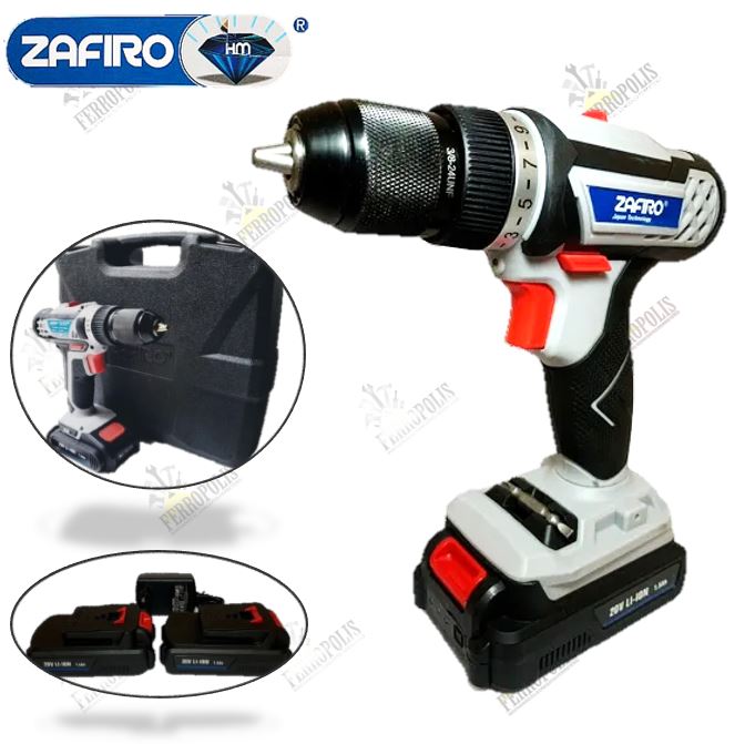 TALADRO INALAMBRICO 20V 60Nm 2Ah "ZAFIRO japan"