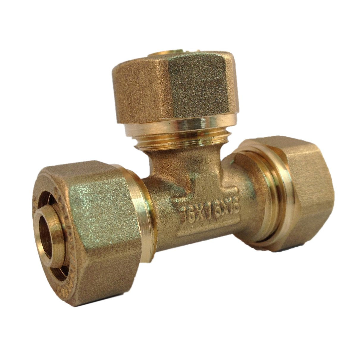 TEE ROSCADO BRONCE PEALPE GAS NATURAL 16 X 16 X 16