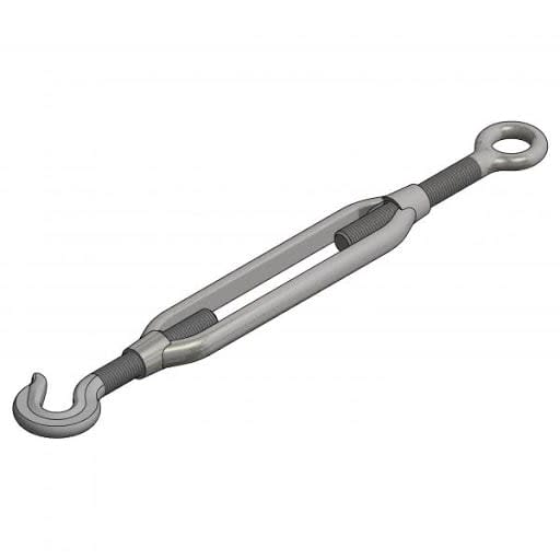 TEMPLADOR ACERO FORJADO OJO GANCHO 3/4" X 12"