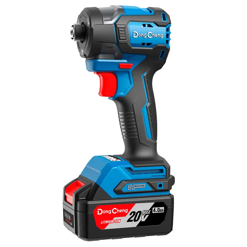 Taladro Atornillador de Impacto 1/4″ 20V 208Nm 2Bat x 4Ah Brushless Dongcheng