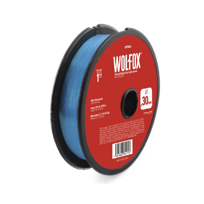 HILO PESCAR NYLON AZUL #100 "WOLFOX"