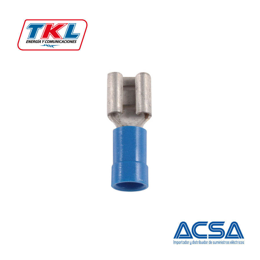 TERMINAL HEMBRA 7.6MM 16-14AWG "TKL AZUL"