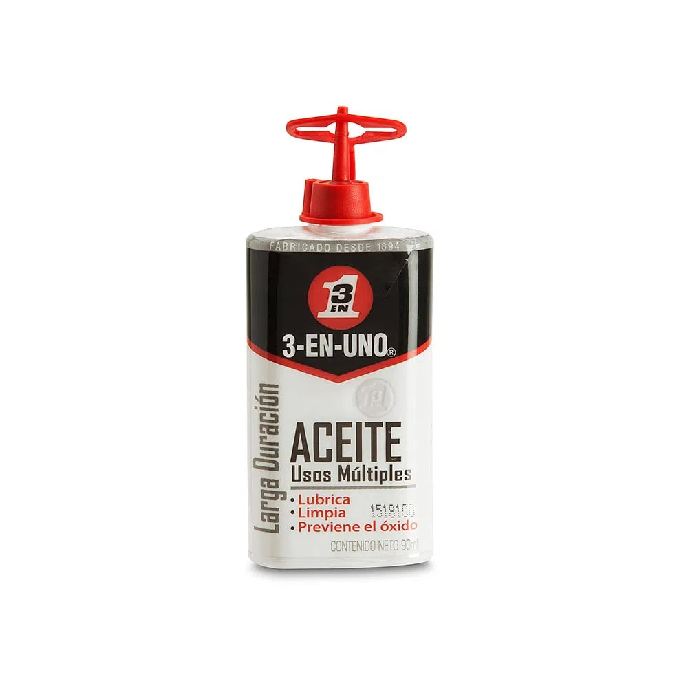 ACEITE LUBRICANTE GRANDE 90 ML "3 EN 1"
