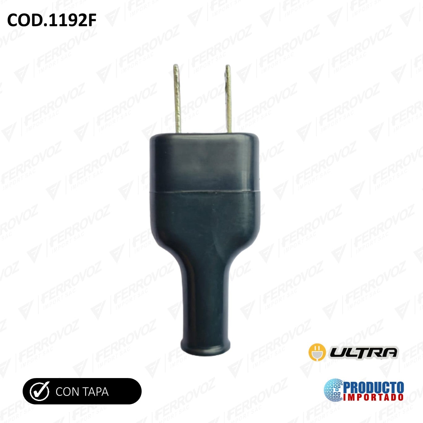 ENCHUFE SIMPLE NEGRO 16A PESADO