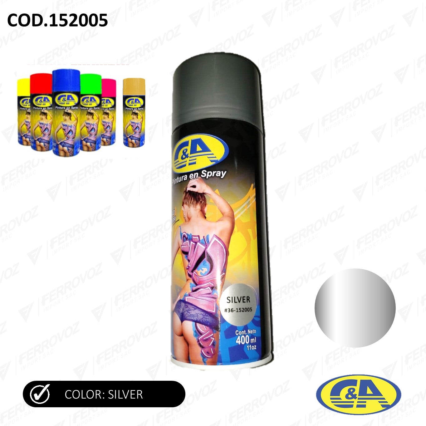 PINTURA SPRAY SILVER