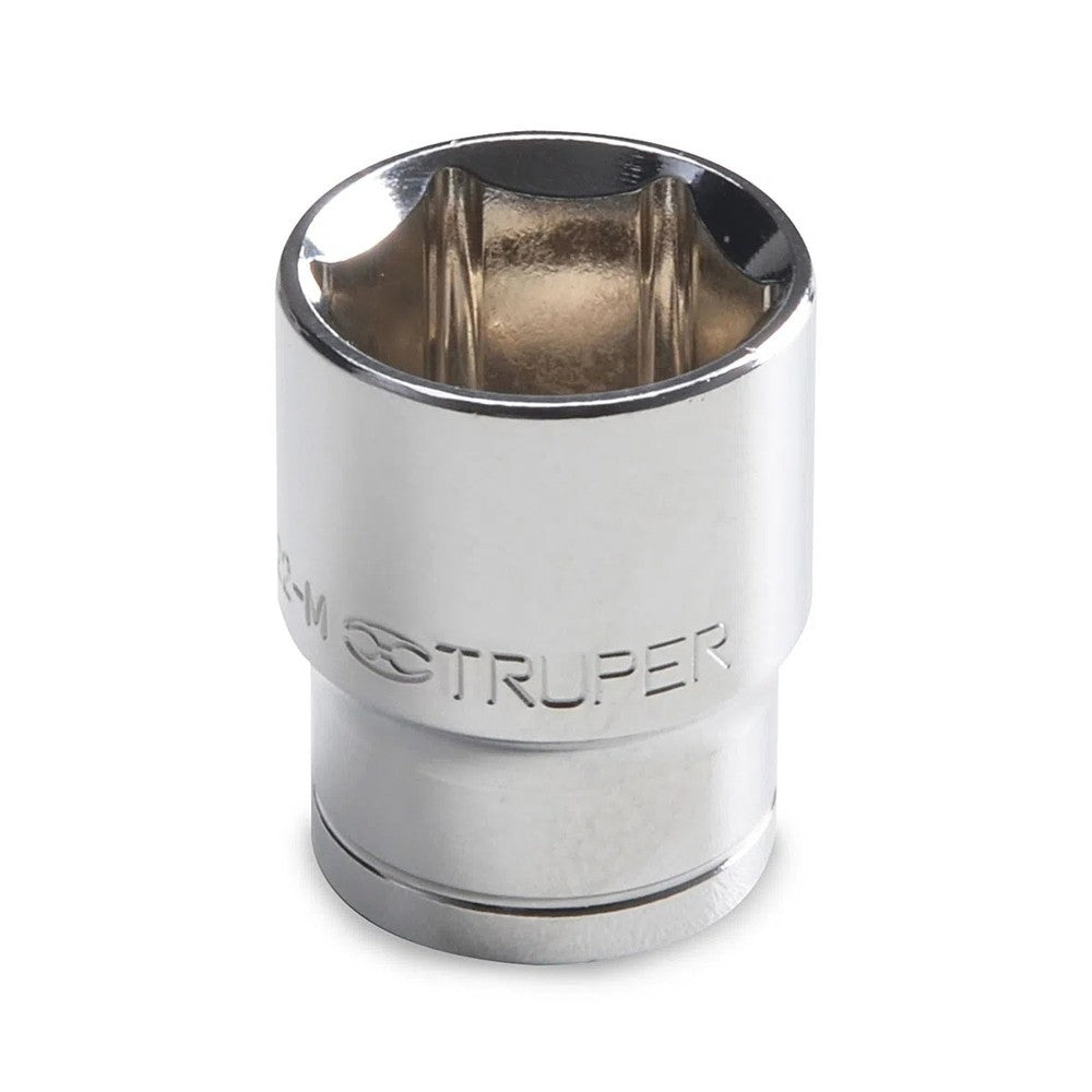 DADO CROMADO HEXAGONAL ENCASTRE 1/2 x 23MM TRUPER