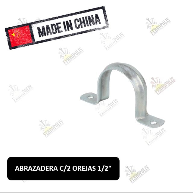 ABRAZADERA C/2 OREJAS 5/8" INC. TORNILLOS ( X PAR )