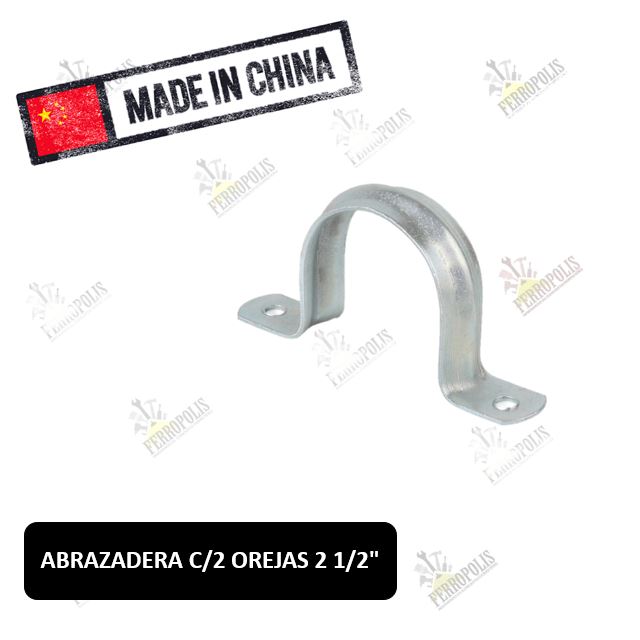 ABRAZADERA C/2 OREJAS 2 1/2" inc. tornillos ( x par )