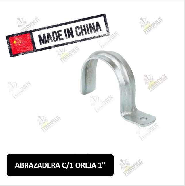 ABRAZADERA C/1 OREJA 1" INC. TORNILLOS ( X PAR )