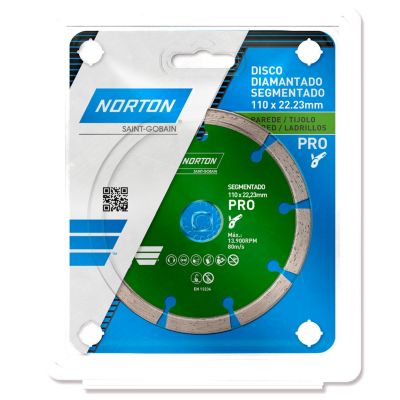 DISCO DIAMANTADO ABIERTO 4 1/2" X 7/8" PRO "NORTON"