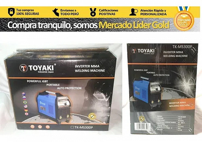 MAQUINA SOLDAR INVERSORA 300A CAJA " TOYAKI"