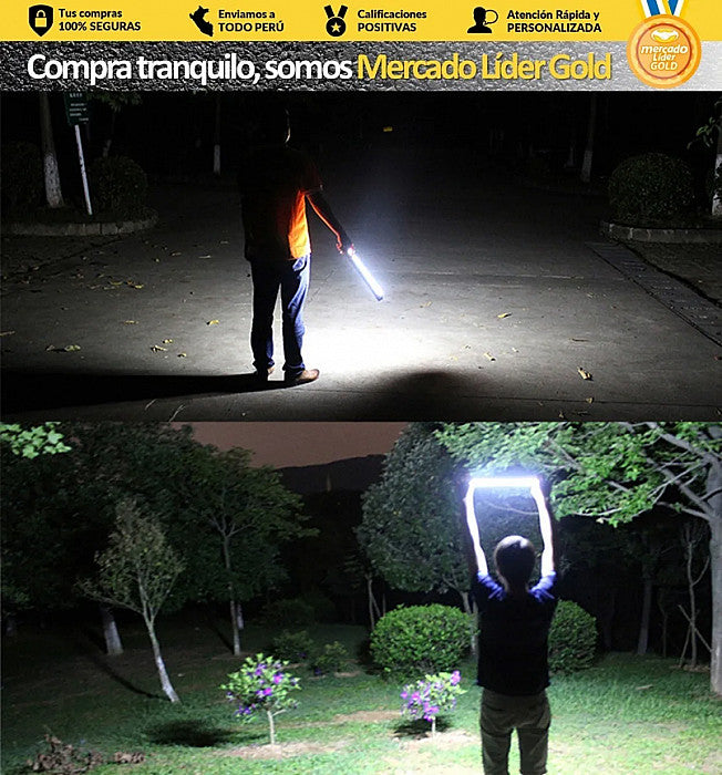 Lampara Led Portatil Recargable Base Aluminio 9w 200w