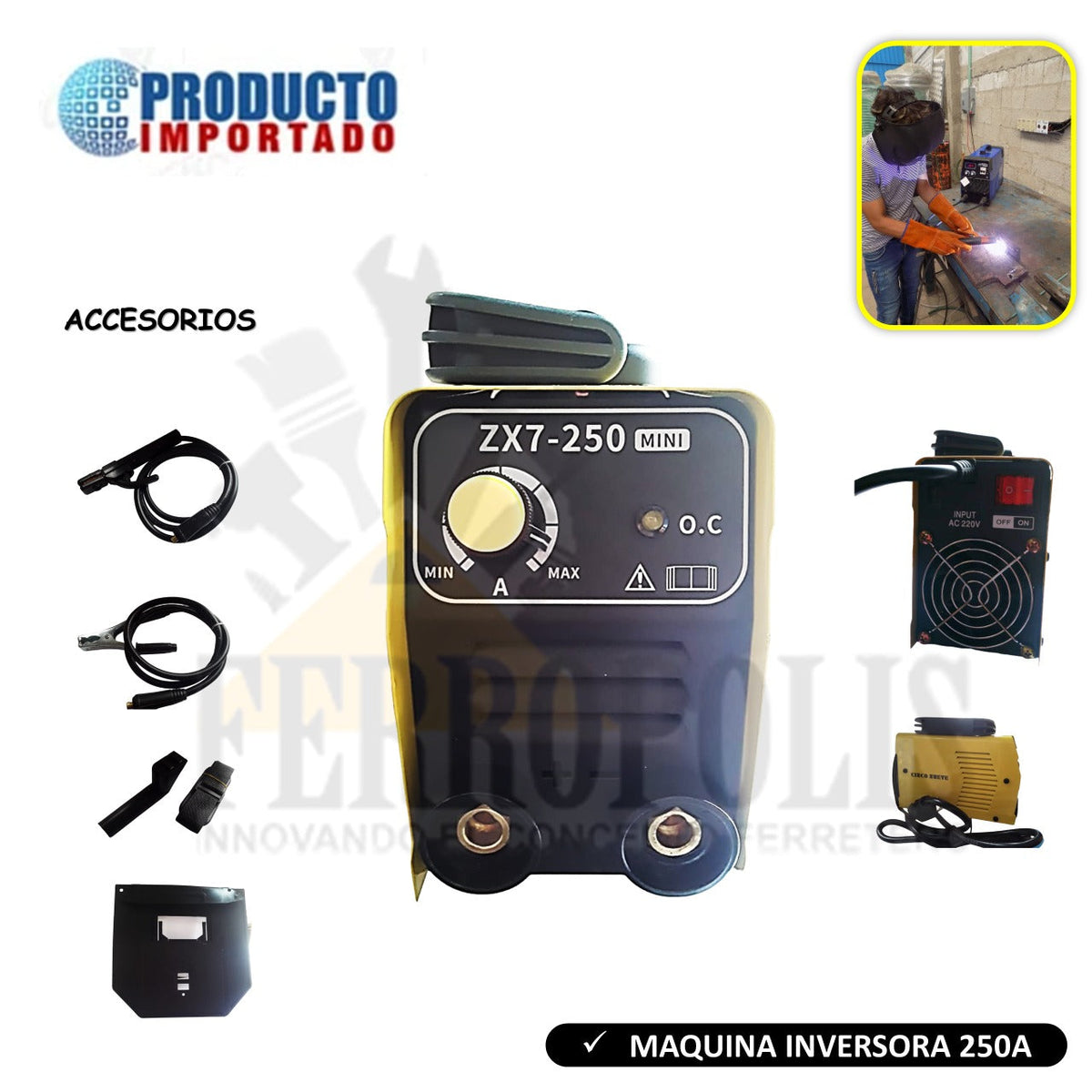 MAQUINA SOLDAR 160 AMP ANALOGICA