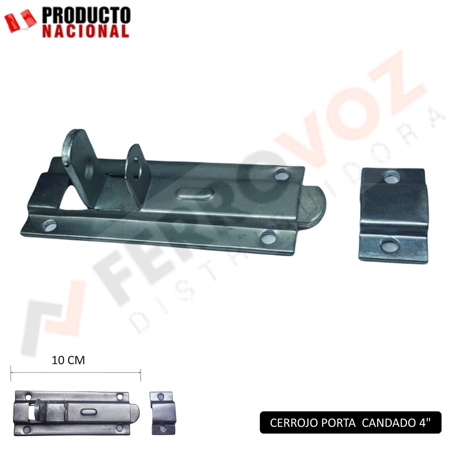 CERROJOS PORTA CANDADO 4" (X UNIDAD)