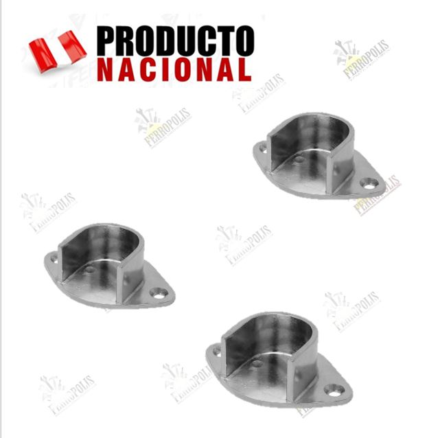 BRIDA PLANA ALUMINIO "U" 3/4" ( X UNIDAD)