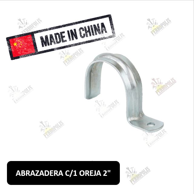 ABRAZADERA C/1 OREJA 2" INC. TORNILLOS ( X PAR )