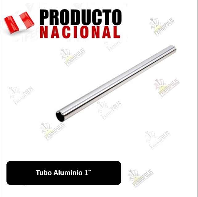 TUBO ALUMINIO 1" x 0.8 mm x metro